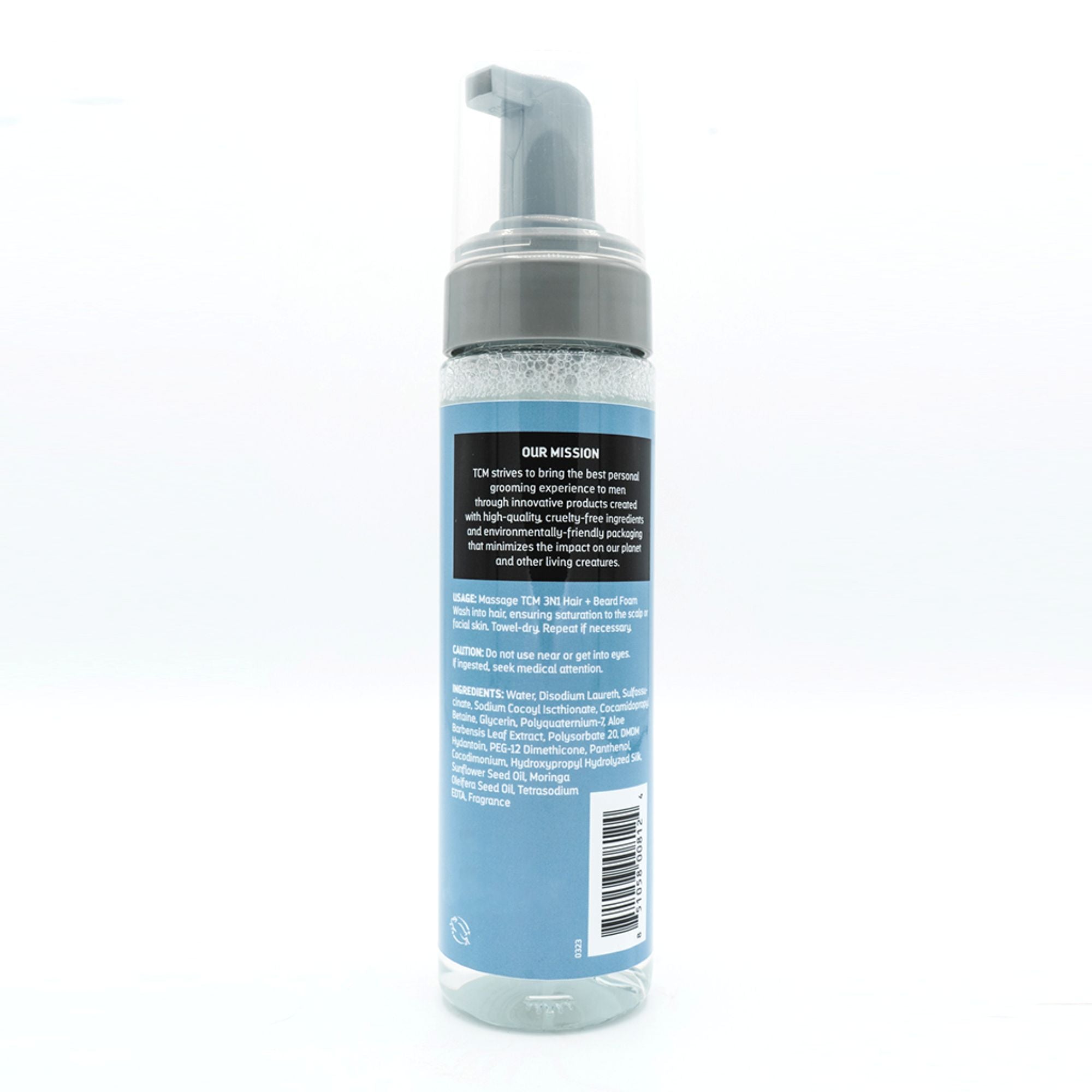 TCM 3N1 Foam Hair & Beard Wash 7.5floz