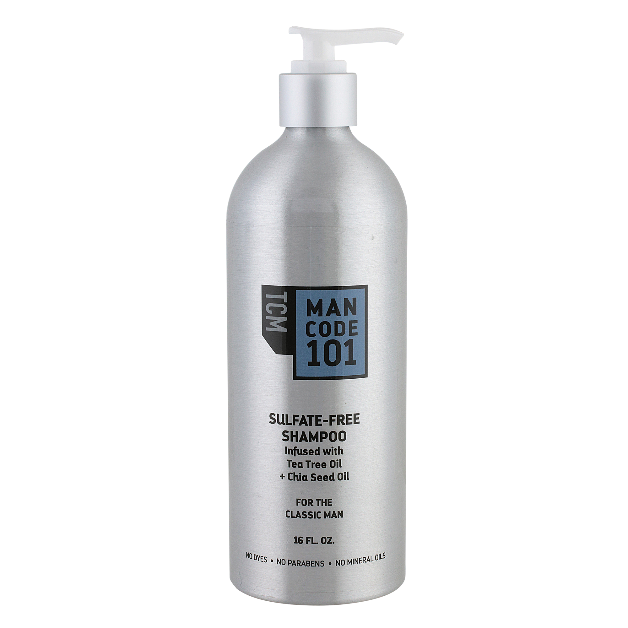 TCM Mancode 101 Sulfate Free Shampoo 16oz