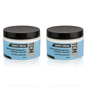 TCM Shave Cream 12oz - 2 Pack
